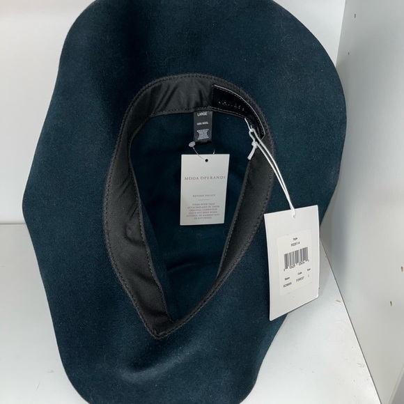 NWT Janessa Leone Rowan Fedora Hat Forest Green L - Picture 8 of 11